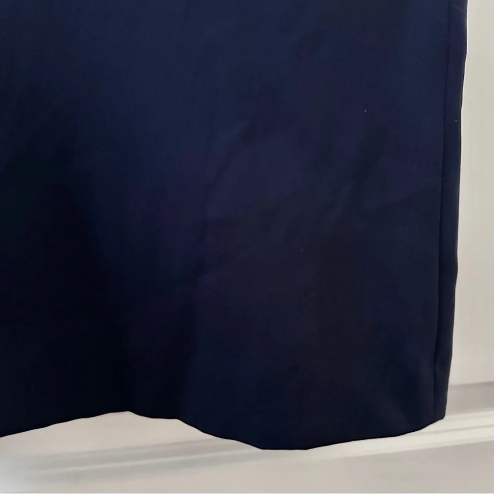 J. Crew Spaghetti Strap Navy Blue Side Split Maxi Dress Women's Size 6 NWT